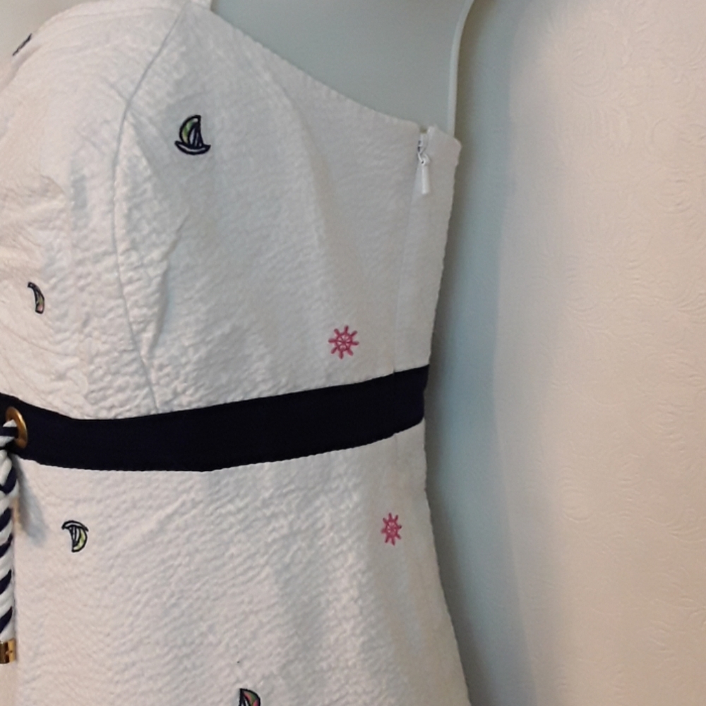 Lilly Pulitzer sundress nautical print Rilee(0162) - Picture 3 of 8